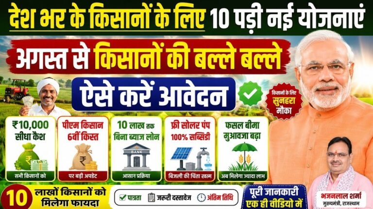 PM Kisan, KCC, Solar Pump Subsidy