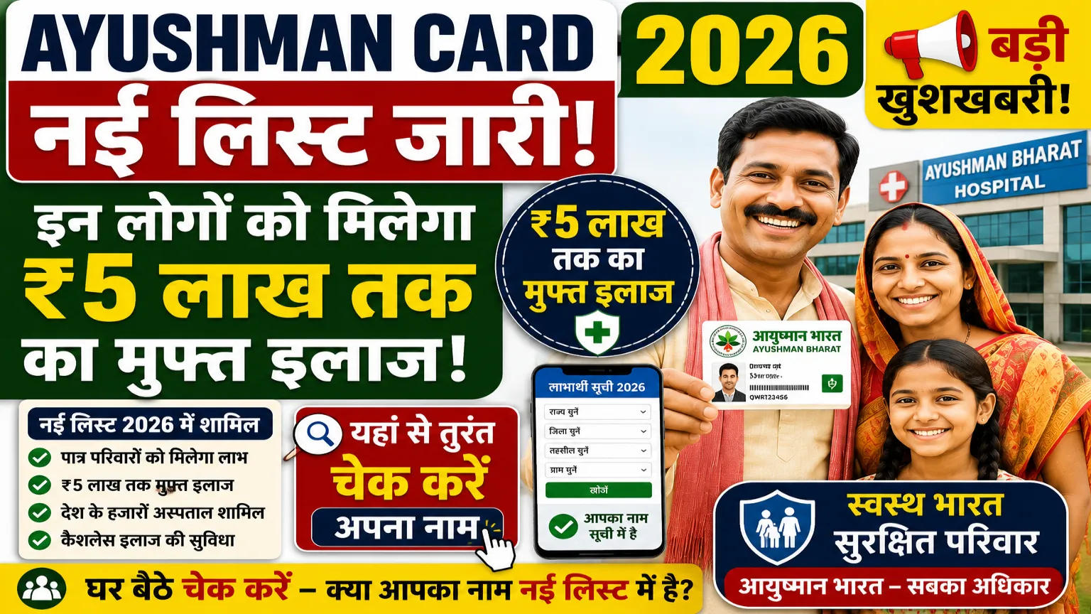 Ayushman Card New List