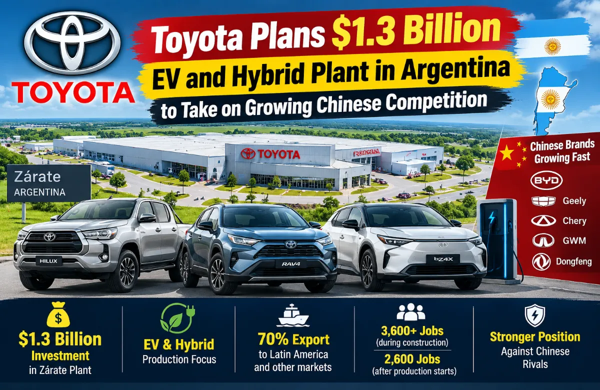 Toyota Plans $1.3 Billion EV