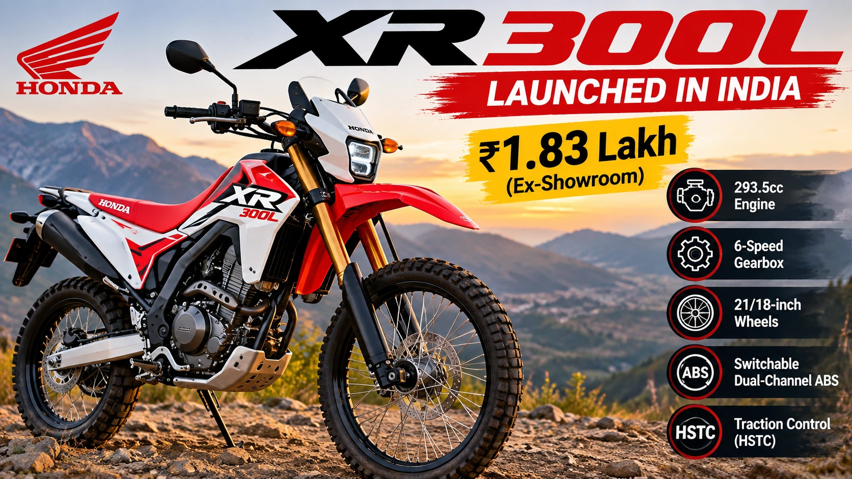 Honda XR300L Launched in India