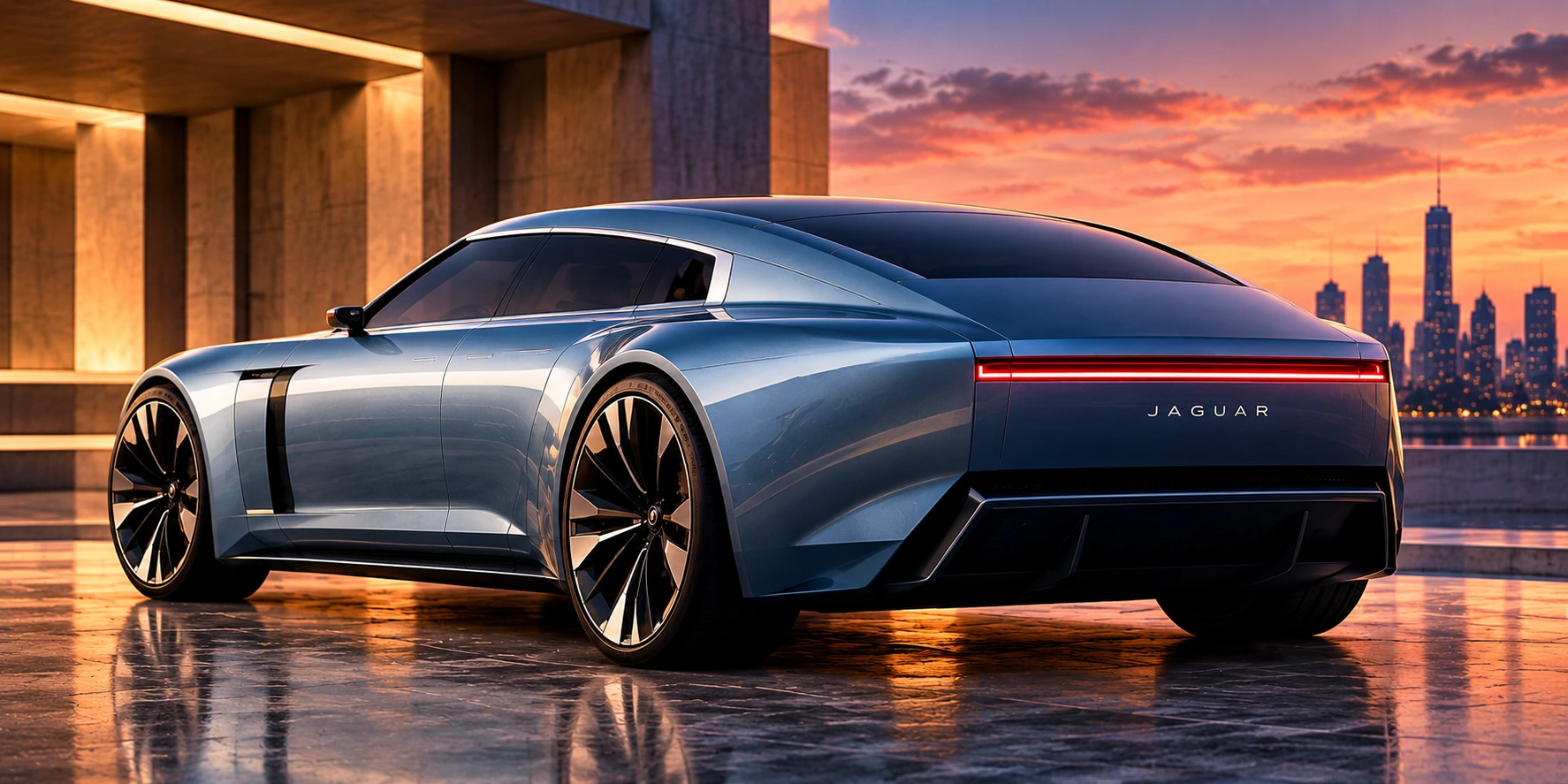 Jaguar Type 01 rear and side design