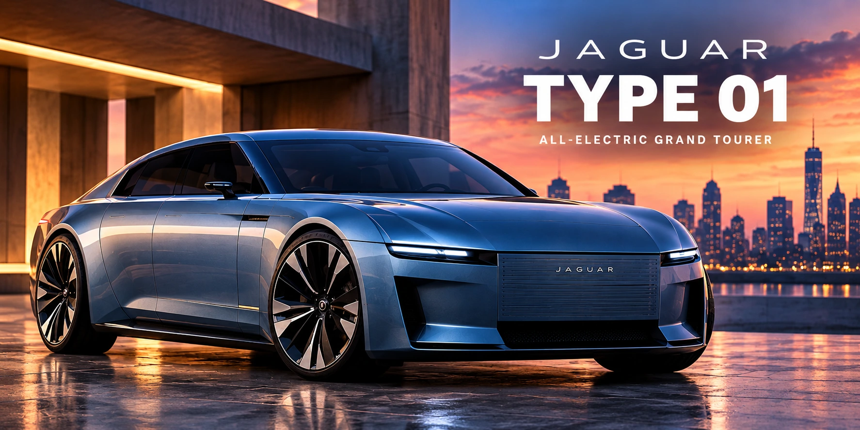 Jaguar Type 01 all-electric grand tourer unveiled in New York