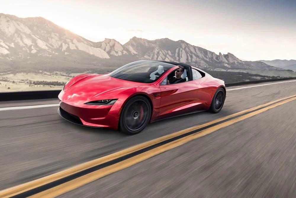 Tesla Roadster electric supercar designed for extreme acceleration and high speed